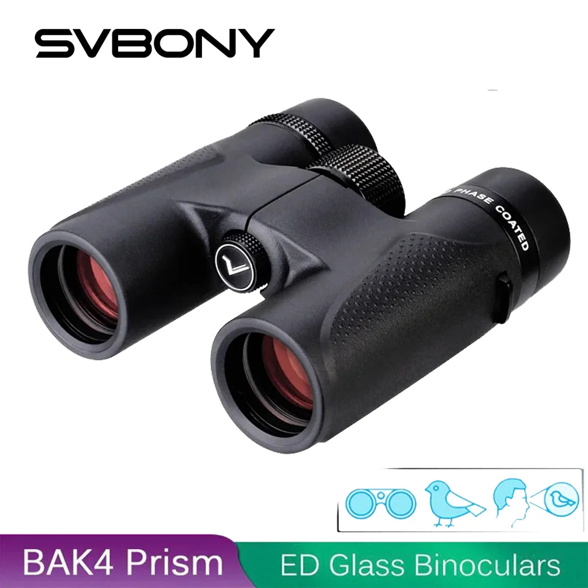 Jumelles SVBONY SV202 Waterproof ED BAK4 8x32/8x42/10x42/10x50 IPX7