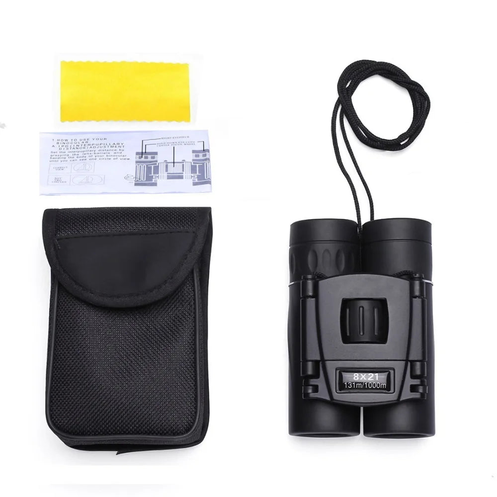 Jumelles APEXEL 8x21 Compact Binoculars BAK4 FMC Optics IPX4 - Long Range 1000m