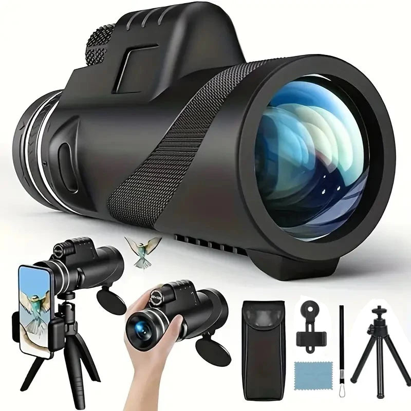 Télescope Portable Zoom HD 80x100 - Idéal pour la chasse, le camping et les voyages