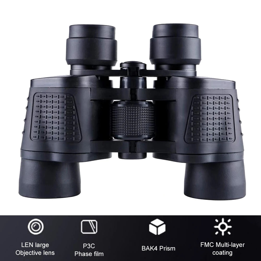 Jumelles HD Ponbos 80X80 Catadioptric 5000M Long Range 18*16*6cm 0.6kg