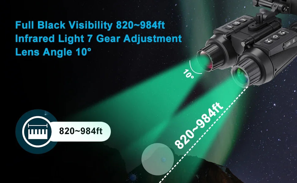 Jumelles NITERUS NV8300 Night Vision Goggles Binoculars 4K HD Device
