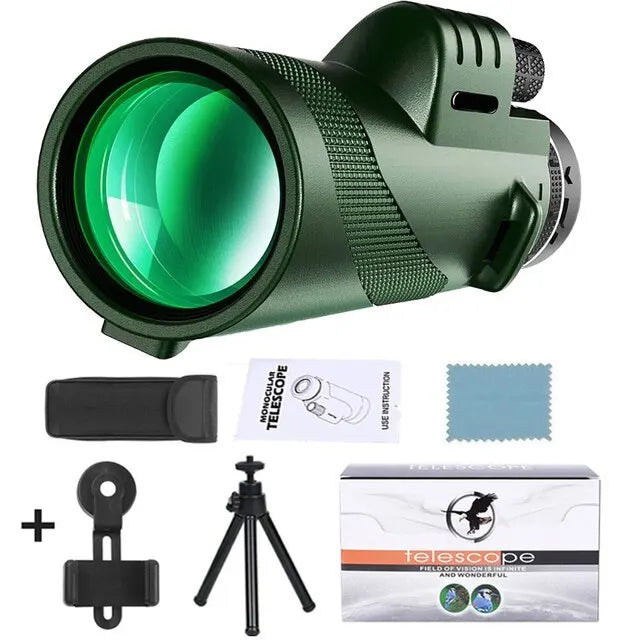 Télescope Portable Zoom HD 80x100 - Idéal pour la chasse, le camping et les voyages