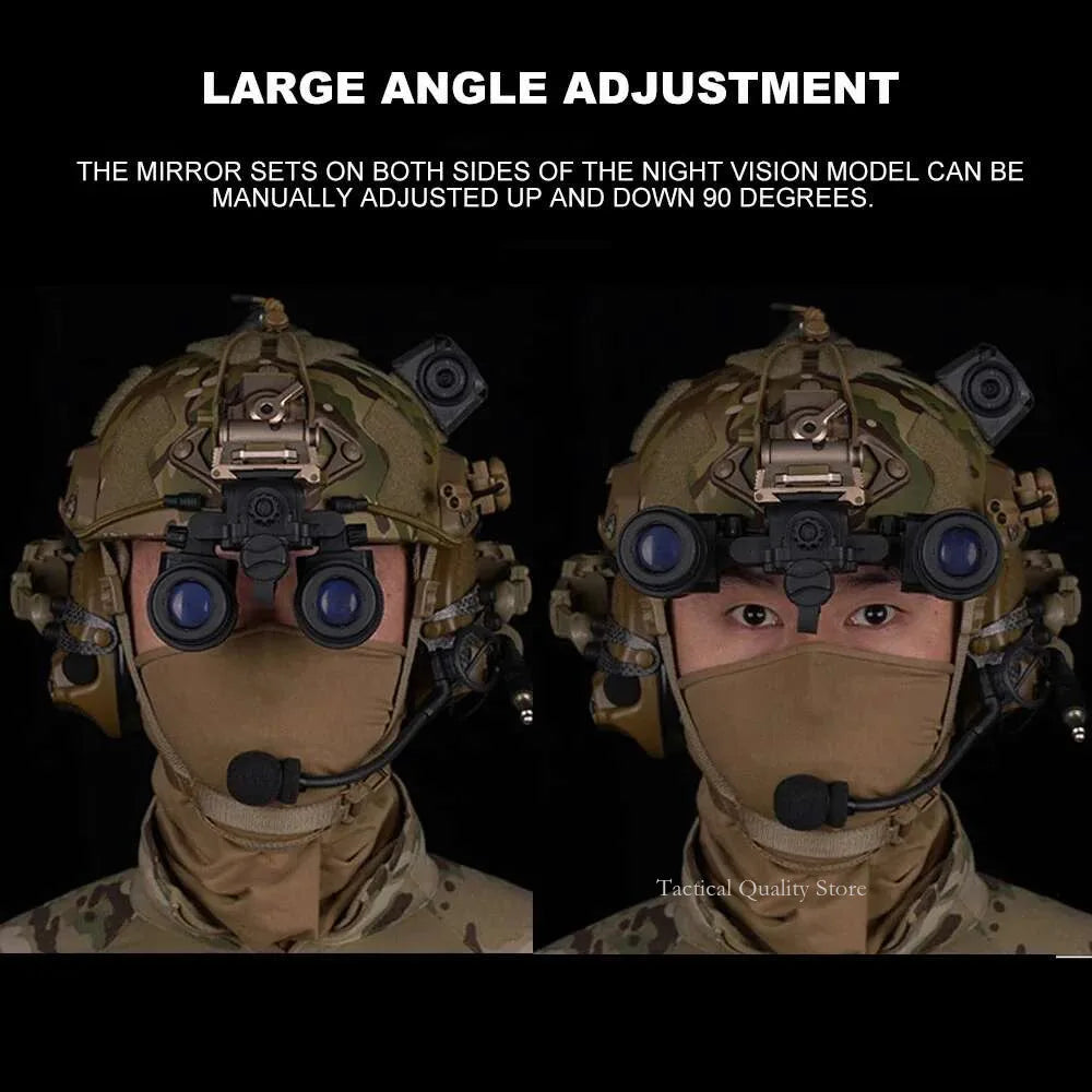 Jumelles AN/PVS31 Dual-Tube Binocular Night Vision Goggles - Accessoires de casque Airsoft pour modèle de chasse en cosplay
