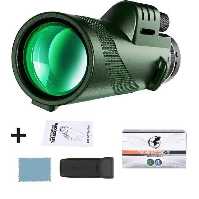 Télescope Portable Zoom HD 80x100 - Idéal pour la chasse, le camping et les voyages