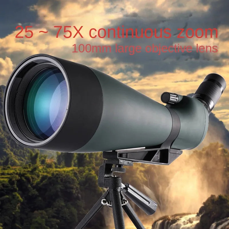 Jumelles Jnash 25-75x100mm Spotting Scope Monoculaire FMC BAK4 IPX4