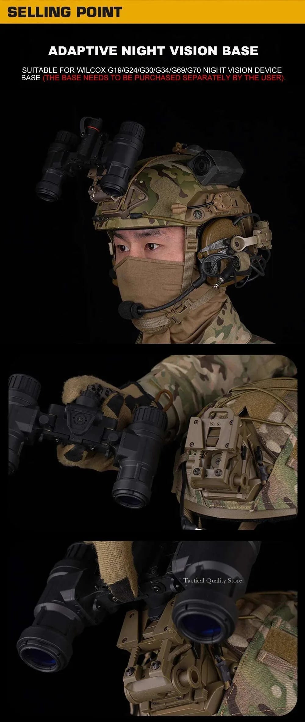 Jumelles AN/PVS31 Dual-Tube Binocular Night Vision Goggles - Accessoires de casque Airsoft pour modèle de chasse en cosplay