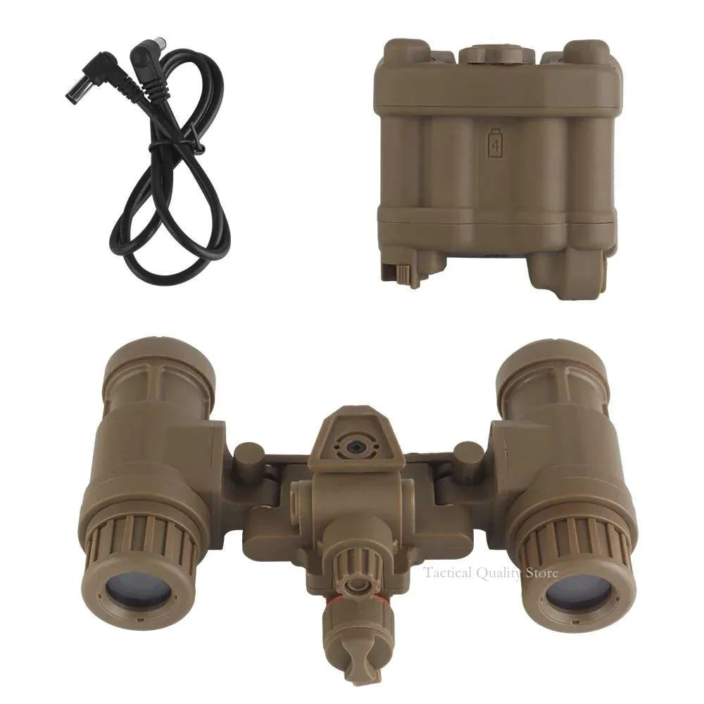 Jumelles AN/PVS31 Dual-Tube Binocular Night Vision Goggles - Accessoires de casque Airsoft pour modèle de chasse en cosplay