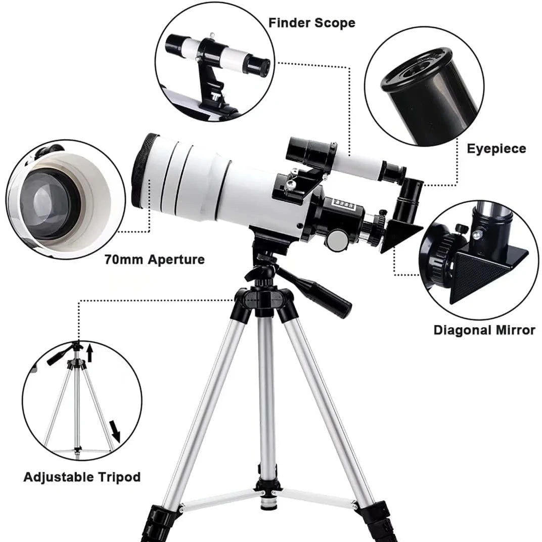 Télescope Astronomique Professionnel 150X F30070WHITE