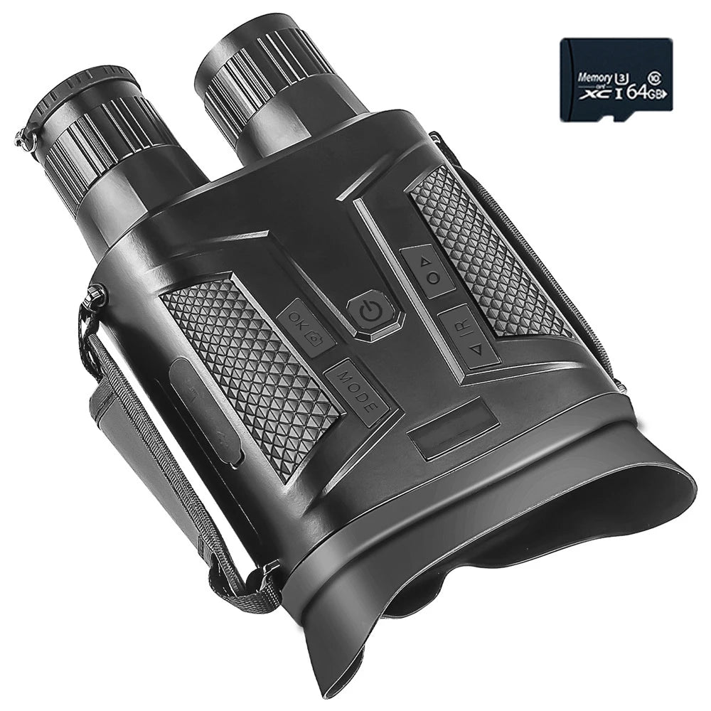 Jumelles Ponbos NV800S Ultra HD 4K 42MM 12MP 5X Optique 10X Zoom Numérique 800M Vision Nocturne Infrarouge