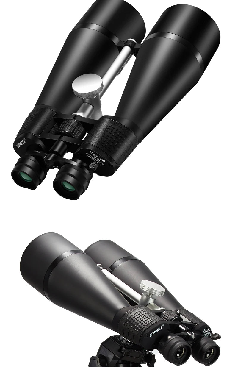 Jumelles Astronomie 25-75x80 HD | Étanches & Puissantes | Optique Militaire pour Observation, Chasse, Randonnée & Sport