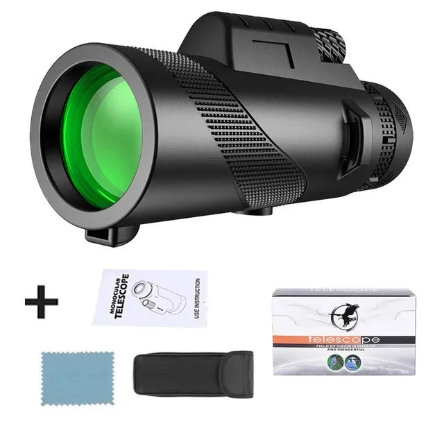 Télescope Portable Zoom HD 80x100 - Idéal pour la chasse, le camping et les voyages