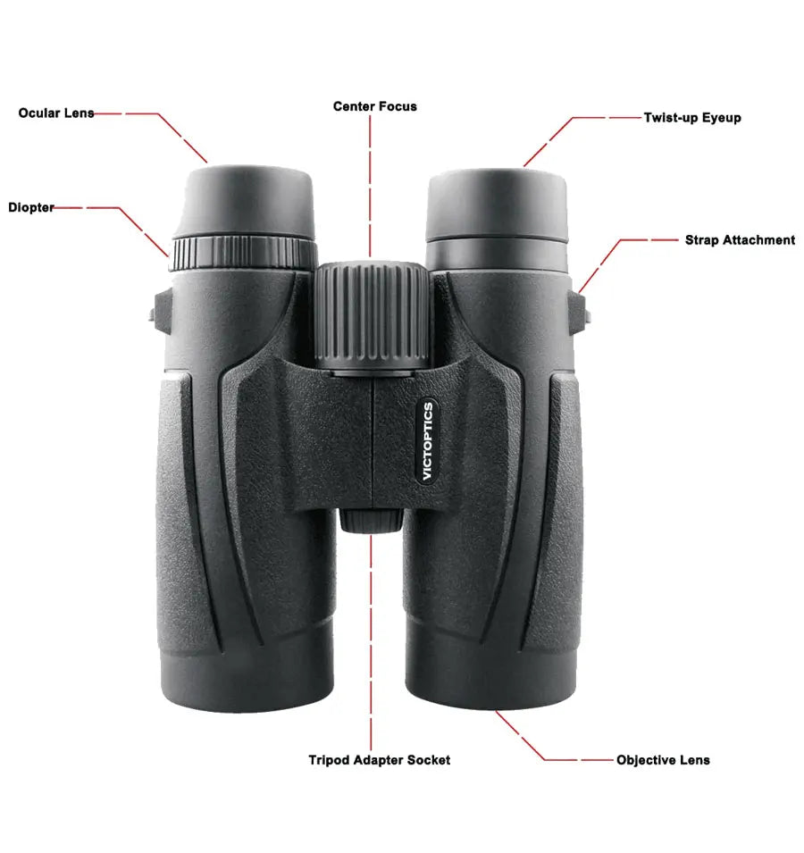 Jumelles Vector Optics 8X42 10X42 Bak7 étanches pour la chasse
