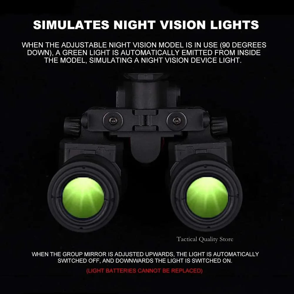 Jumelles AN/PVS31 Dual-Tube Binocular Night Vision Goggles - Accessoires de casque Airsoft pour modèle de chasse en cosplay