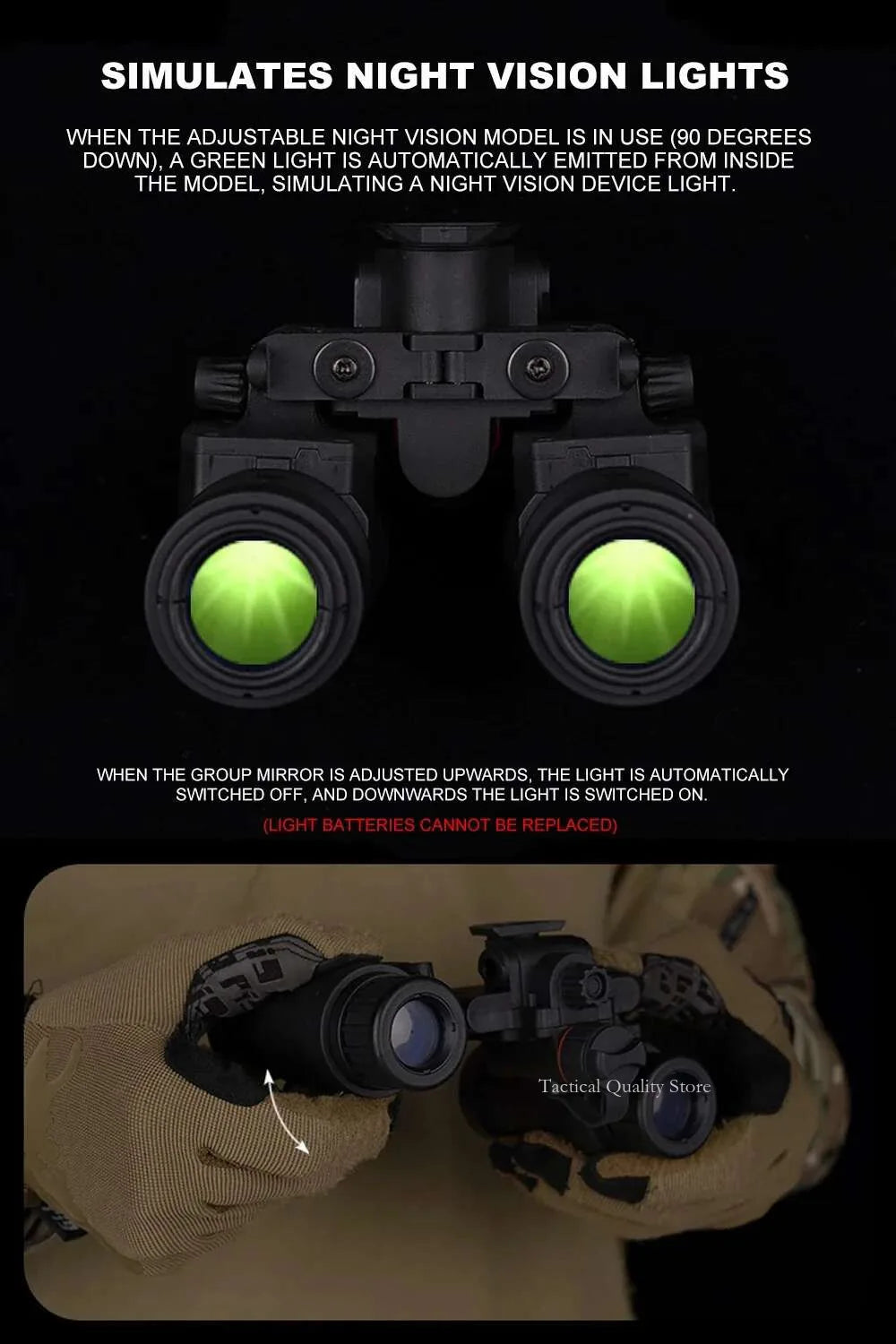 Jumelles AN/PVS31 Dual-Tube Binocular Night Vision Goggles - Accessoires de casque Airsoft pour modèle de chasse en cosplay