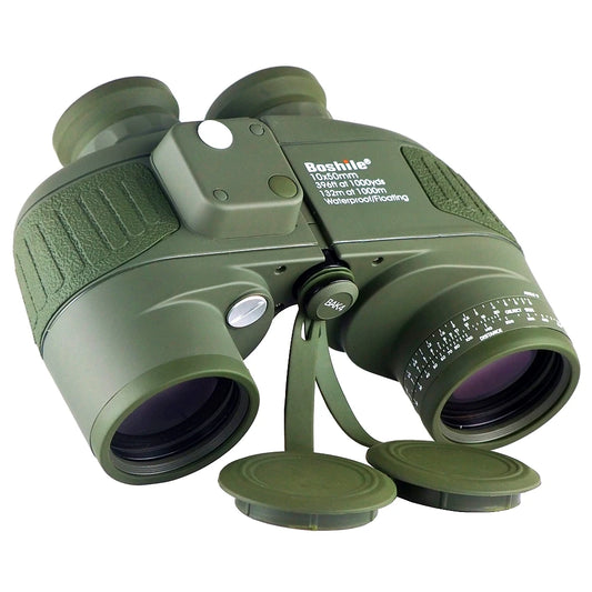 Jumelles Boshile 10x50 avec Télémètre et Boussole Marine Waterproof Militaire Tactique