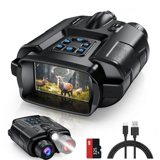 Jumelles Letcmoi Z095 Compactes Catadioptriques - USB Rechargeable 4K Infrarouge