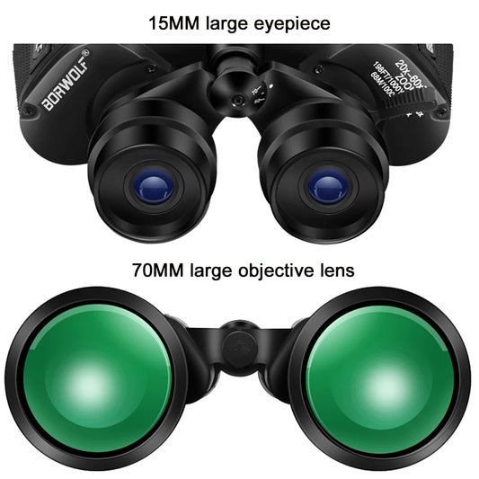 BORWOLF 20-60X70 HD Professiona Binoculars High Magnification
