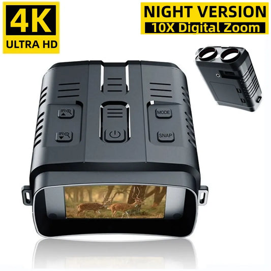 Jumelles 4K Night Vision 10x Digital 800m Full Dark 8W Infrared WiFi Telescope Goggles
