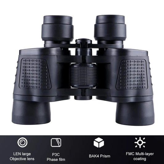 Jumelles HD Ponbos 80X80 Catadioptric 5000M Long Range 18*16*6cm 0.6kg
